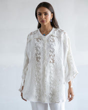 Load image into Gallery viewer, Linen Lace Shirt + Pants Set
