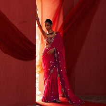 Load image into Gallery viewer, Pink Classic Saree &amp; Blouse
