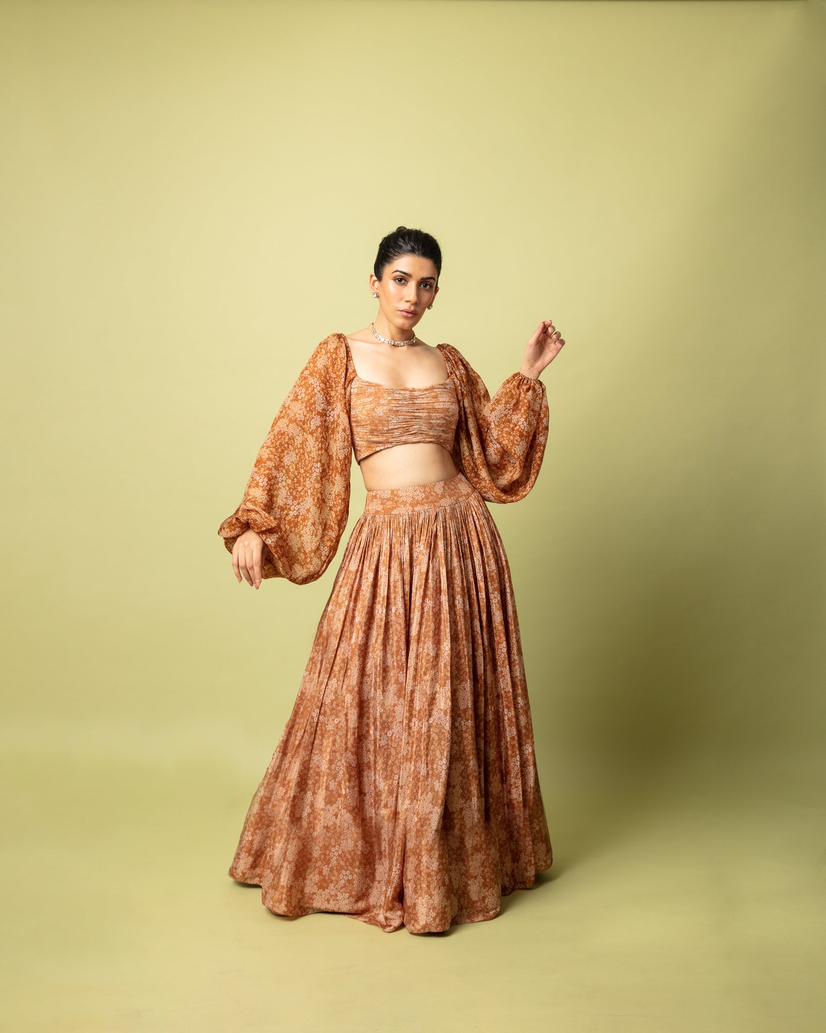 Crop lehenga shops for women