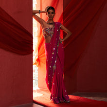 Load image into Gallery viewer, Pink Classic Saree &amp; Blouse
