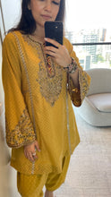 Load image into Gallery viewer, Short Mustard Kurta &amp; Salwar
