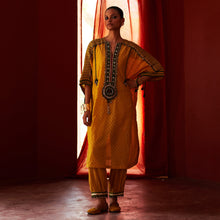 Load image into Gallery viewer, Mustard Long Kurta &amp; Pants
