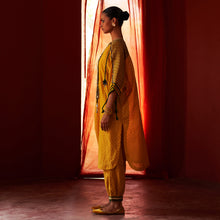 Load image into Gallery viewer, Mustard Long Kurta &amp; Pants
